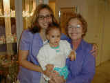 And with her mom and grandma Julia