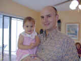 Angeline with her proud daddy